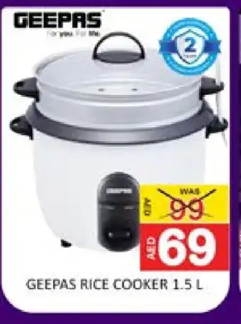 Mango Hypermarket LLC GEEPAS Rice Cooker offer