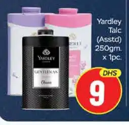 Mango Hypermarket LLC YARDLEY Talcum Powder offer