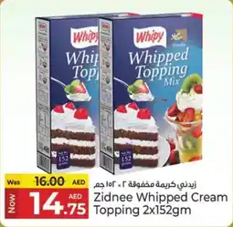 Kenz Hypermarket Zidnee whipped cream topping offer