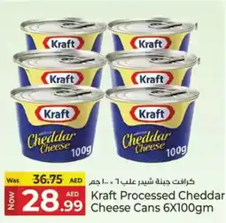 Kenz Hypermarket Kraft processed cheddar cheese cans offer