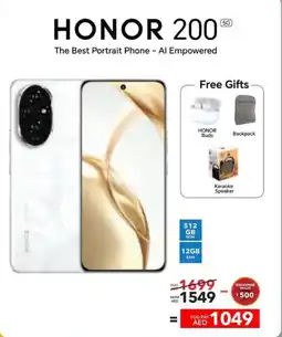 Sharaf DG Honor 200 offer