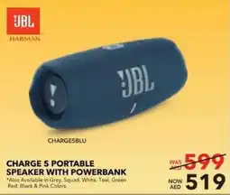 Sharaf DG JBL Charge 5 Portable Speaker with Powerbank offer