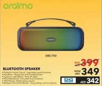 Sharaf DG Oraimo Bluetooth Speaker offer