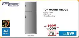 Sharaf DG Super General Top Mount Fridge offer