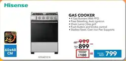 Sharaf DG Hisense Gas Cooker offer