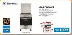 Sharaf DG Electrolux Gas Cooker offer