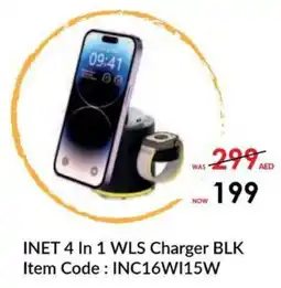 Sharaf DG iNet 4 In 1 WLS Charger Black offer