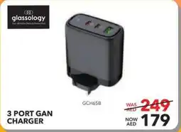 Sharaf DG Glassology 3 Port Gan Charger offer