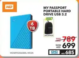 Sharaf DG WD My passport portable hard drive USB 3.2 offer