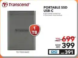 Sharaf DG Transcend portable ssd usb-c offer