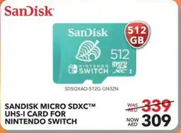 Sharaf DG SanDisk Micro SDXC UHS-I Card for Nintendo Switch offer