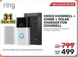 Sharaf DG Ring Video Doorbell Chime + Solar Charger for Doorbell offer