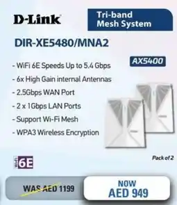 Sharaf DG D-Link Tri-band Mesh System offer