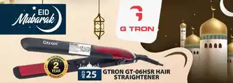 Grand Hyper Market Gtron GT-06HSR hair straightener offer