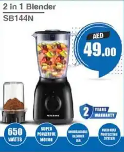 Grand Hyper Market 2 in 1 Blender SB144N offer