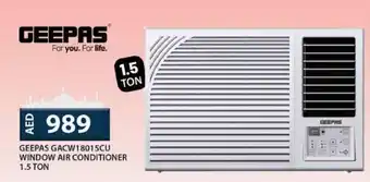 Grand Hyper Market Geepas GACW18015CU window air conditioner 1.5 ton offer