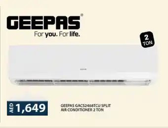 Grand Hyper Market Geepas GACS2468TCU split air conditioner 2 ton offer