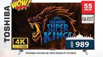 Grand Hyper Market Toshiba 55C450 4K UHD vidaa TV offer