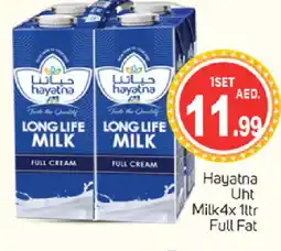 Talal Market HAYATNA Full Cream Milk offer
