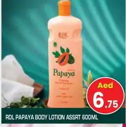 Baniyas Spike Hypermarket RDL Body Lotion & Cream offer
