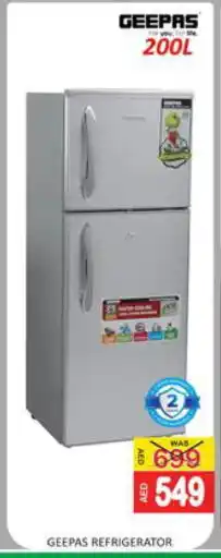 Mango Hypermarket LLC GEEPAS Refrigerator offer