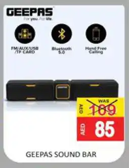 Mango Hypermarket LLC GEEPAS Speaker offer