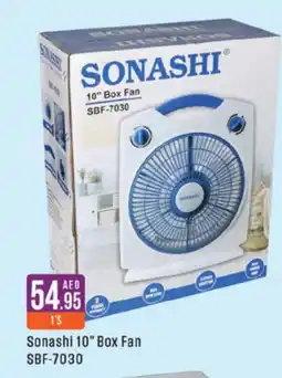 West Zone Supermarket SONASHI Fan offer