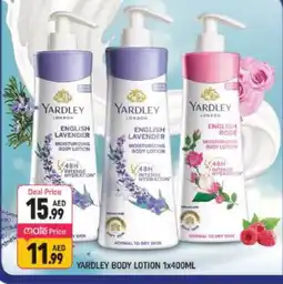 Shaklan YARDLEY Body Lotion & Cream offer