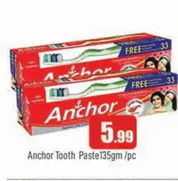 Al Madina ANCHOR Toothpaste offer
