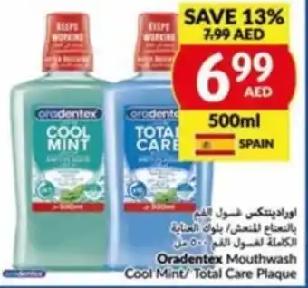 Viva Oradentex Mouthwash Cool Mint/ Total Care Plaque offer