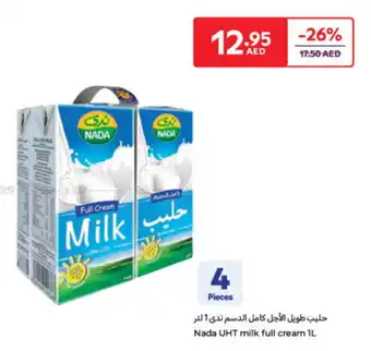Carrefour Nada UHT milk full cream offer