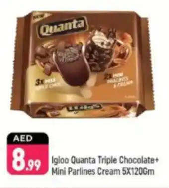 Shaklan Igloo Quanta Triple Chocolate+ Mini Parlines Cream offer