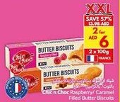 Viva Chicn Choc Raspberry/ Caramel Filled Butter Biscuits offer