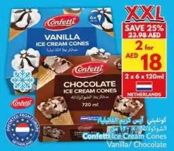 Viva Confetti Ice Cream Cones Vanilla/ Chocolate offer