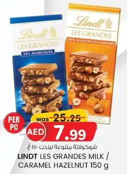 KM Trading Lindt les grandes milk / caramel hazelnut offer