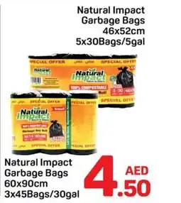 Day To Day Natural Impact Garbage Bags offer