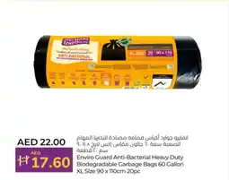 Lulu Hypermarket Enviro Guard Anti-Bacterial Heavy Duty Biodegradable Garbage Bags offer