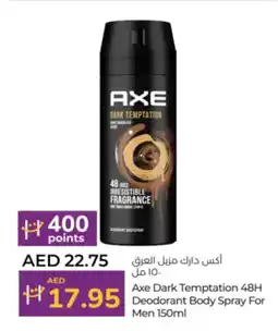 Lulu Hypermarket Axe Dark Temptation 48H Deodorant Body Spray For Men offer