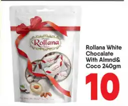 Bigmart Rollana White Chocalate With Almnd& Coco offer