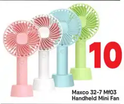 Bigmart Maxco 32-7 MF03 Handheld Mini Fan offer