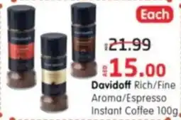 Al Madina Davidoff Rich Fine Aroma Espresso Instant Coffee offer