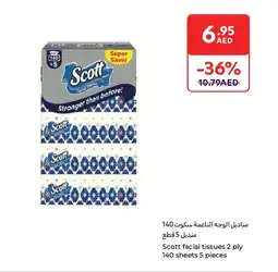 Carrefour Scott facial tissues offer