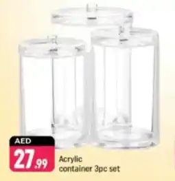 Shaklan Acrylic container offer