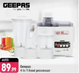 Shaklan Geepas 4 in 1 food processor offer