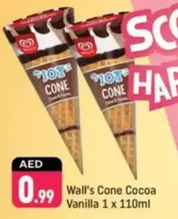 Shaklan Wall's Cone Cocoa Vanilla offer