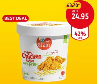 Union Coop Al Ain Crispy Chicken Bucket With Fries offer