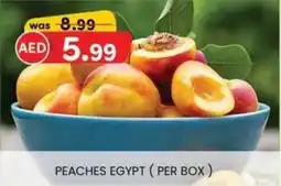 KM Trading Peaches Egypt offer