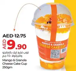 E City Mango & Granola Cheese Cake Cup offer