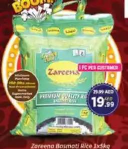 AIKO HYPERMARKET Zareena Basmati Rice offer