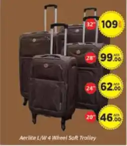 AIKO HYPERMARKET Aerlite L/W 4 Wheel Soft Trolley offer